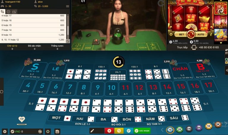 Chơi sicbo online tại Thabet casino