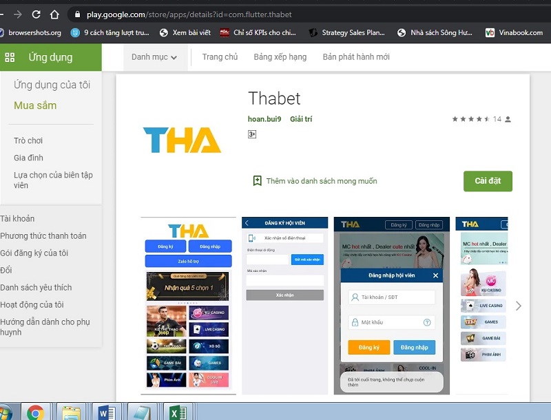 Tải Thabet IOS