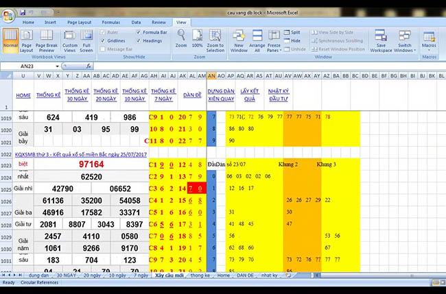 Tìm hiểu về phần mềm tính lô đề bằng Excel